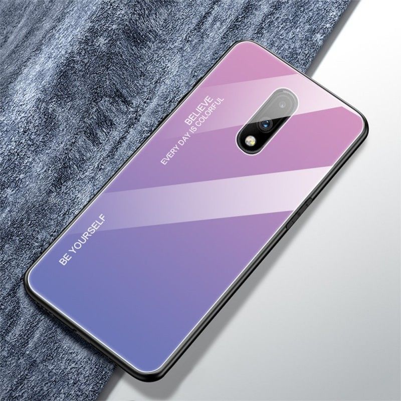 Kuori OnePlus 7 Vihreä Punainen Galvanoitu Väri Suojakuori