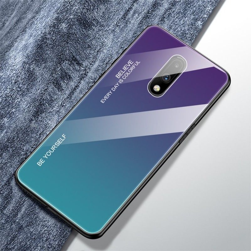 Kuori OnePlus 7 Vihreä Punainen Galvanoitu Väri Suojakuori