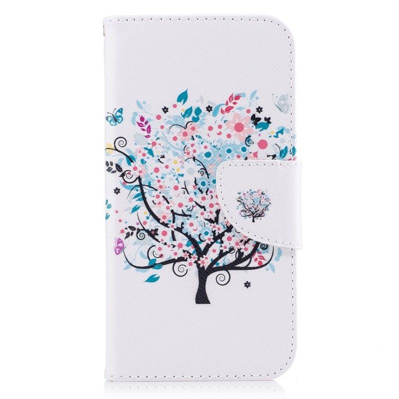 Flip Case Samsung Galaxy J7 2017 Kukkainen Puu