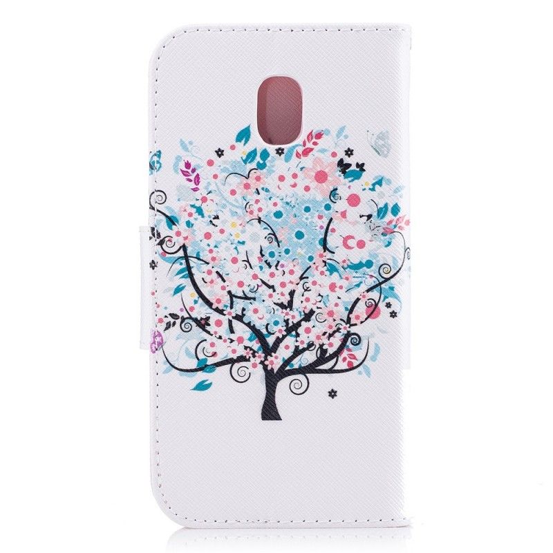 Flip Case Samsung Galaxy J7 2017 Kukkainen Puu