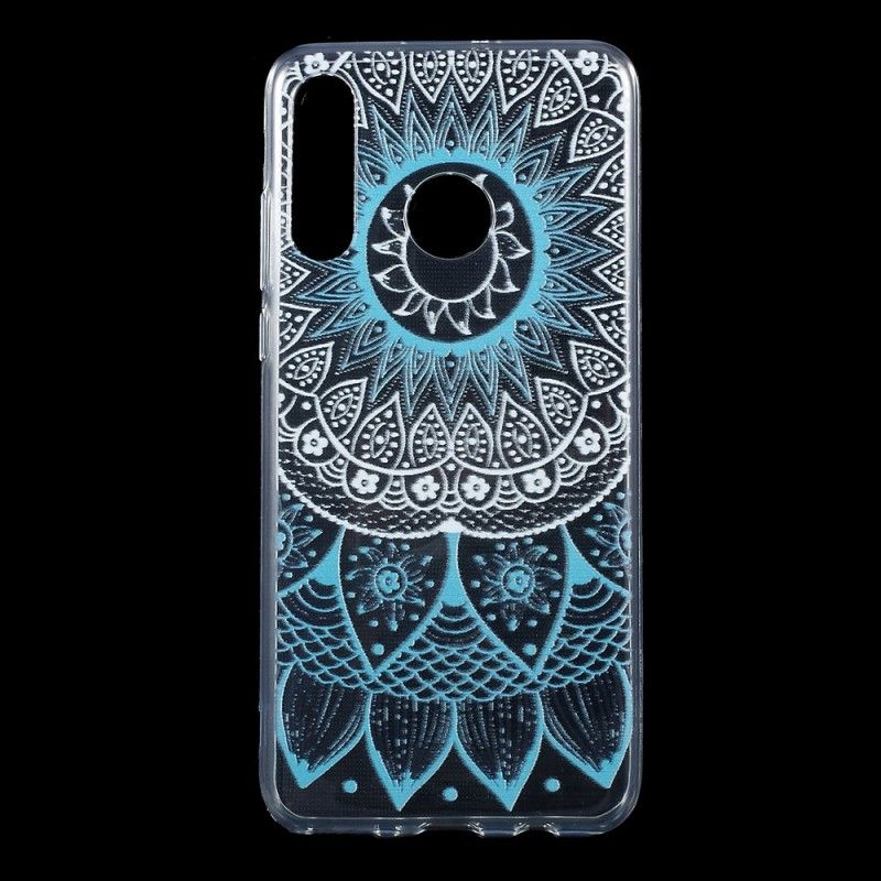 Case Kuoret Huawei P30 Lite Vaaleansininen Vaaleanpunainen Puhelinkuoret Läpinäkyvä Värikäs Mandala