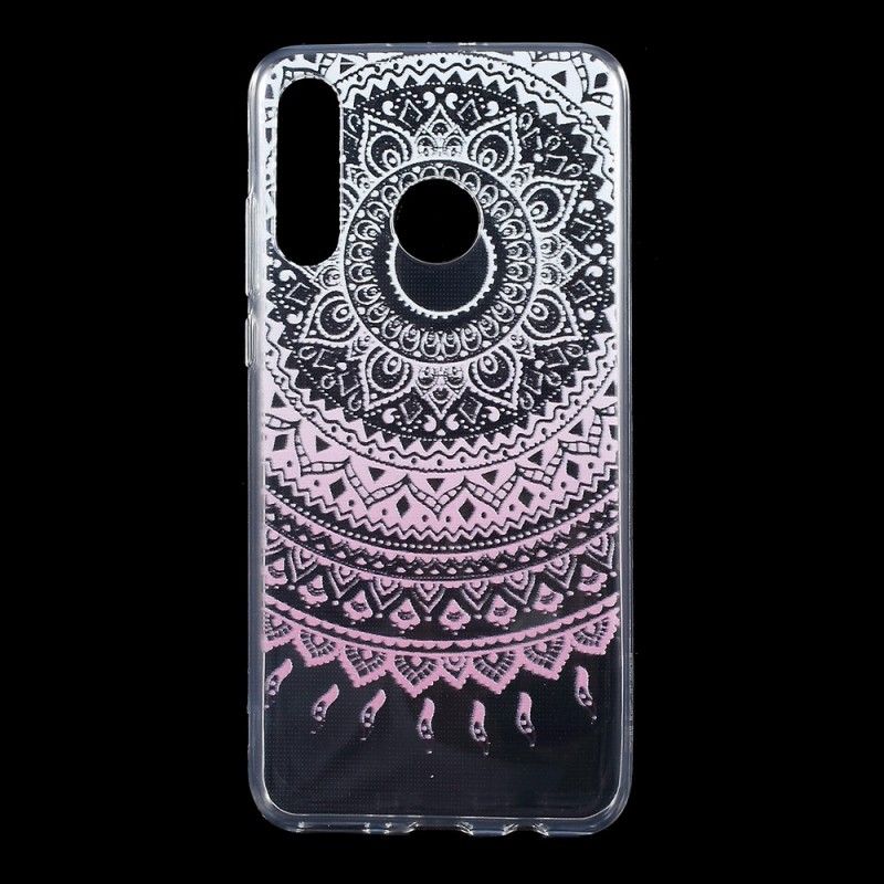 Case Kuoret Huawei P30 Lite Vaaleansininen Vaaleanpunainen Puhelinkuoret Läpinäkyvä Värikäs Mandala