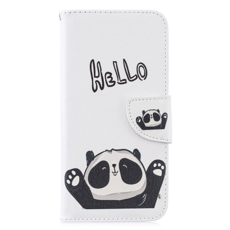 Flip Case Huawei P30 Lite Hei Panda