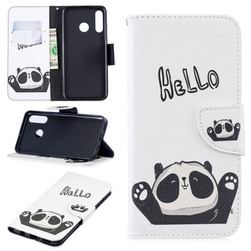 Flip Case Huawei P30 Lite Hei Panda