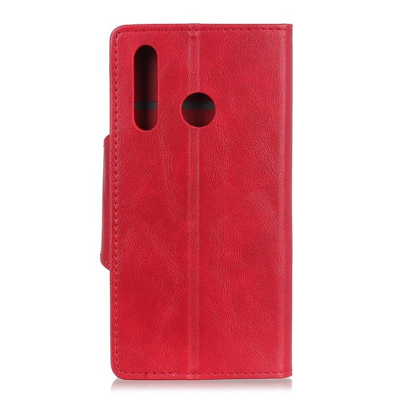 Flip Case Huawei P30 Lite Musta Keinonahkaa