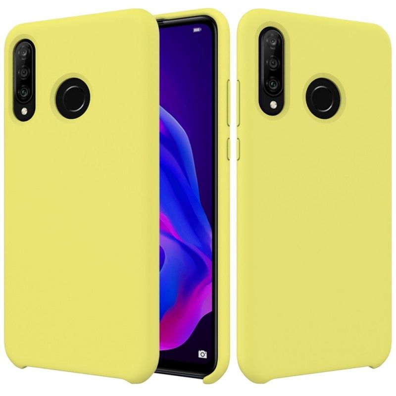 Kuori Huawei P30 Lite Punainen Musta Silikonineste