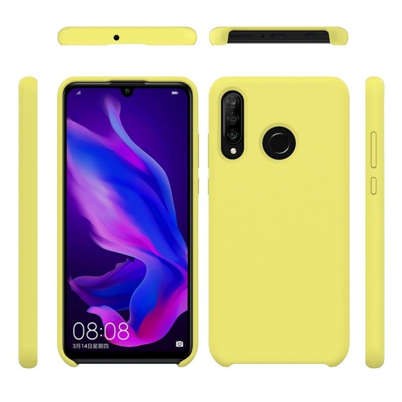 Kuori Huawei P30 Lite Punainen Musta Silikonineste