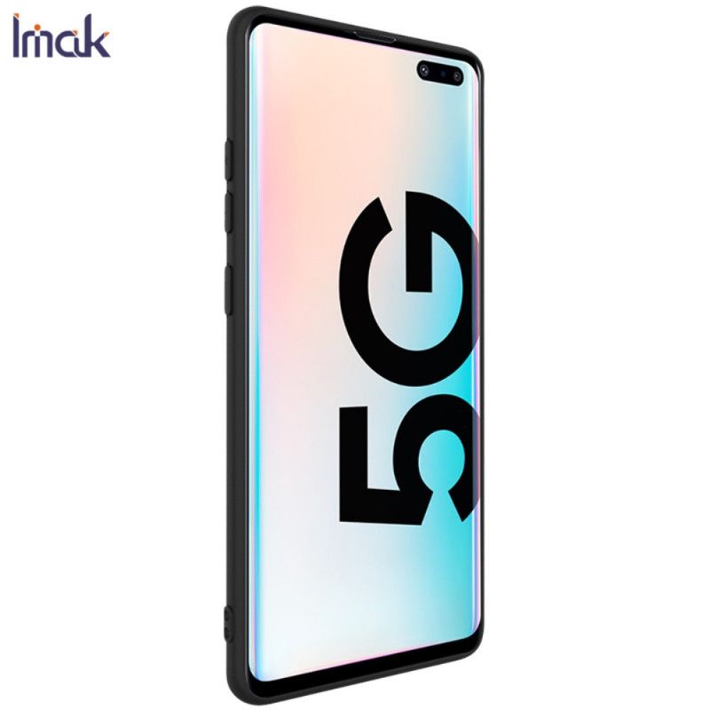 Case Kuoret Samsung Galaxy S10 5G Musta Puhelinkuoret Uc-1 -Sarjan Silikonimatto Imak