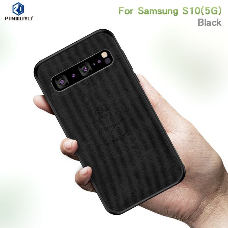 Case Kuoret Samsung Galaxy S10 5G Ruskea Harmaa Puhelinkuoret Kunniallinen Vintage Pinwuyo