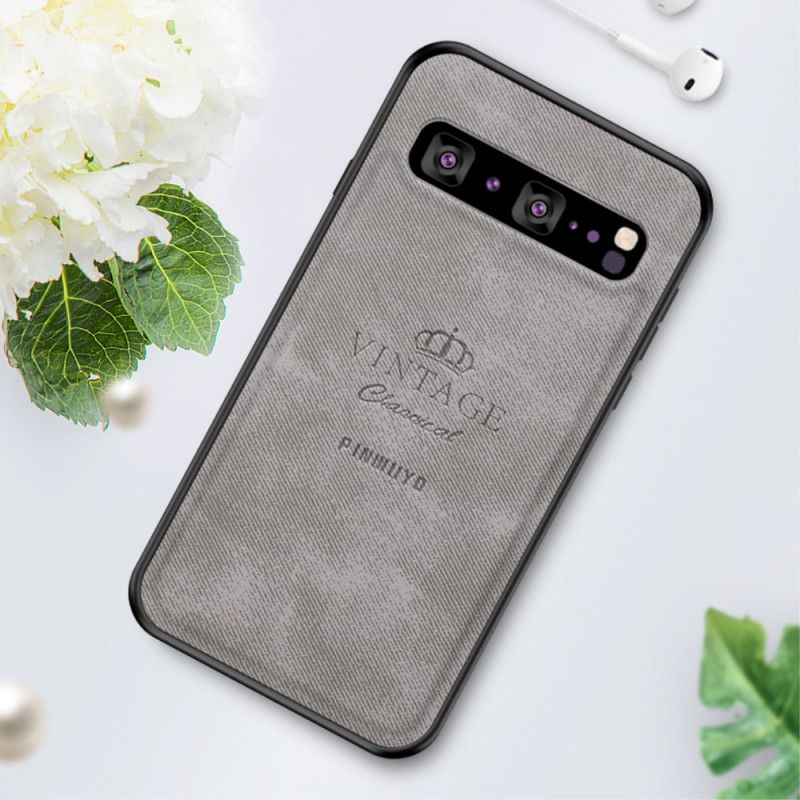 Case Kuoret Samsung Galaxy S10 5G Ruskea Harmaa Puhelinkuoret Kunniallinen Vintage Pinwuyo