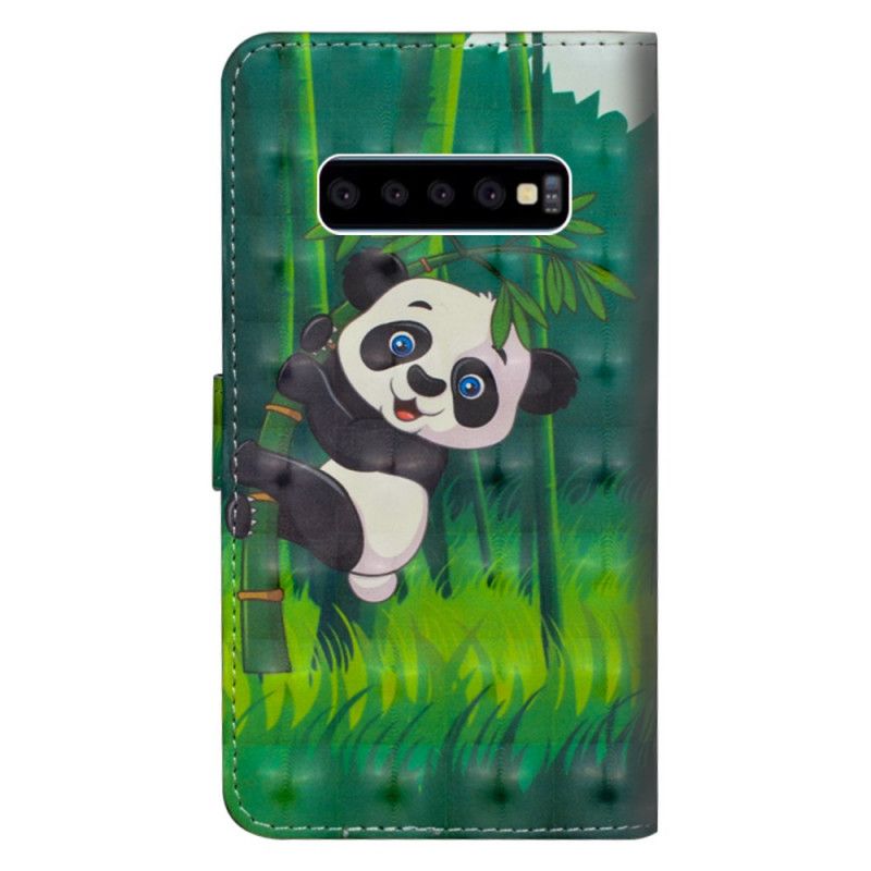 Kotelot Samsung Galaxy S10 5G Panda Ja Bambu Suojakuori