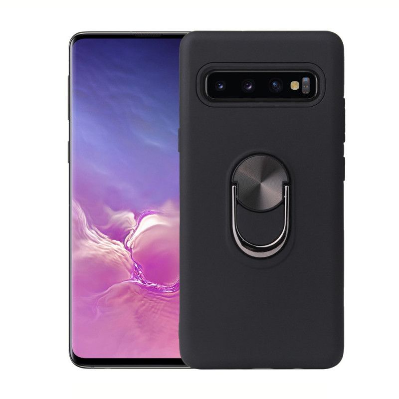 Kuori Samsung Galaxy S10 5G Punainen Musta Irrotettava Tukirenkaalla