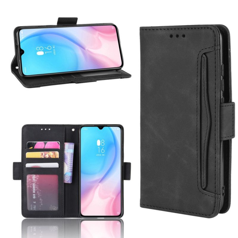 Flip Case Xiaomi Mi A3 Punainen Musta Ensiluokkainen Monikortti