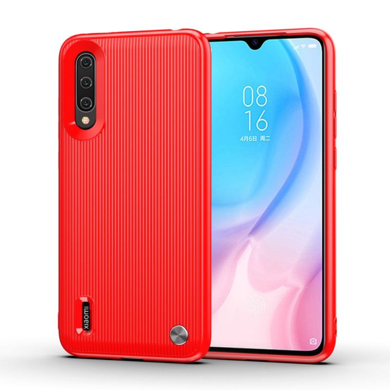 Kuori Xiaomi Mi A3 Punainen Musta Kuvioitu Silikoni