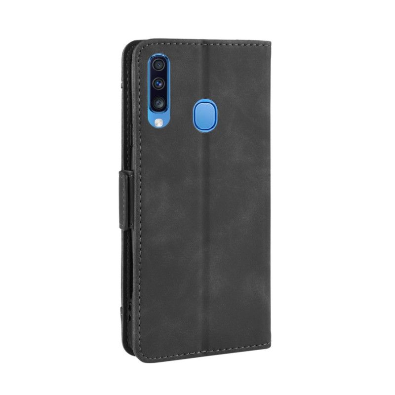 Flip Case Samsung Galaxy A20s Punainen Musta Ensiluokkainen Monikortti