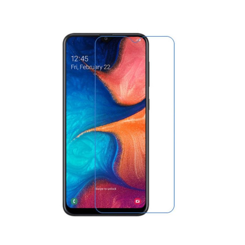 Kaarireunan Karkaistu Lasisuoja Samsung Galaxy A20s Näytölle