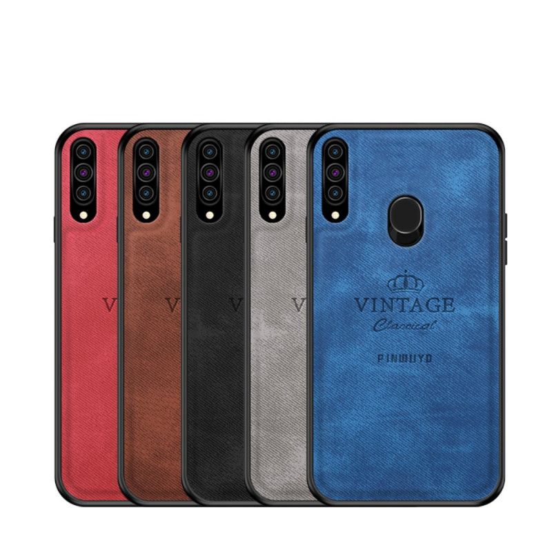 Kuori Samsung Galaxy A20s Harmaa Musta Kunniallinen Vintage Pinwuyo