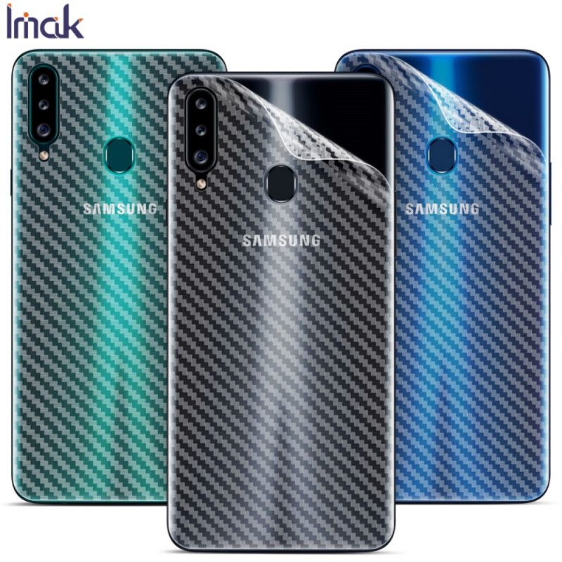 Takasuojakalvo Samsung Galaxy A20s Carbon Imak -Tyyliä