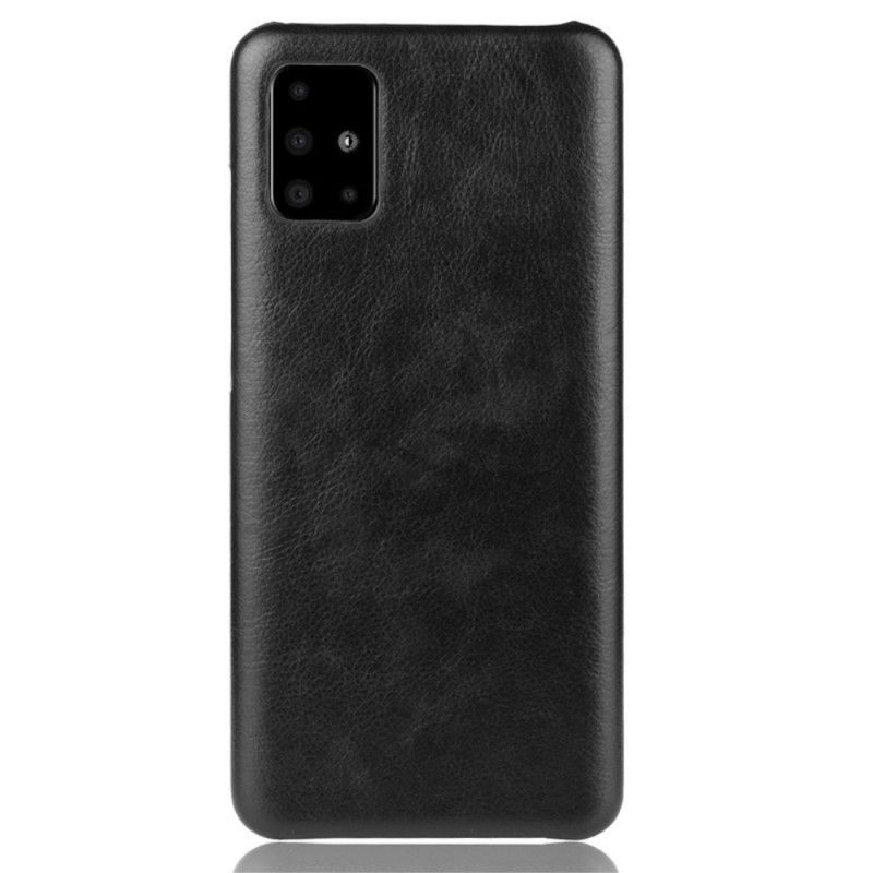 Case Kuoret Samsung Galaxy A51 Harmaa Musta Puhelinkuoret Litsi Nahkaa