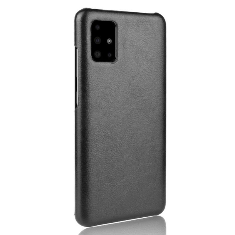 Case Kuoret Samsung Galaxy A51 Harmaa Musta Puhelinkuoret Litsi Nahkaa