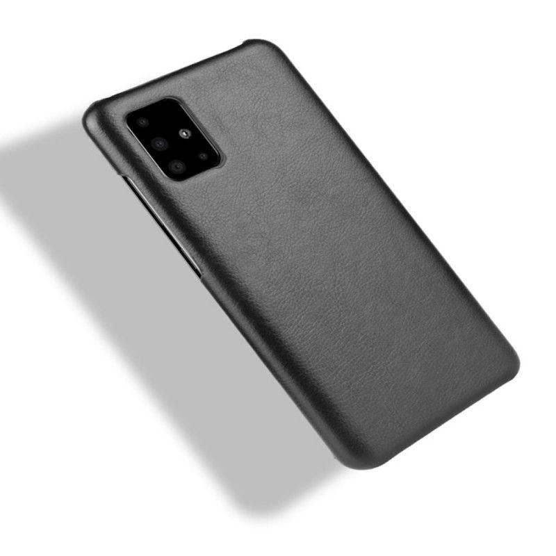 Case Kuoret Samsung Galaxy A51 Harmaa Musta Puhelinkuoret Litsi Nahkaa