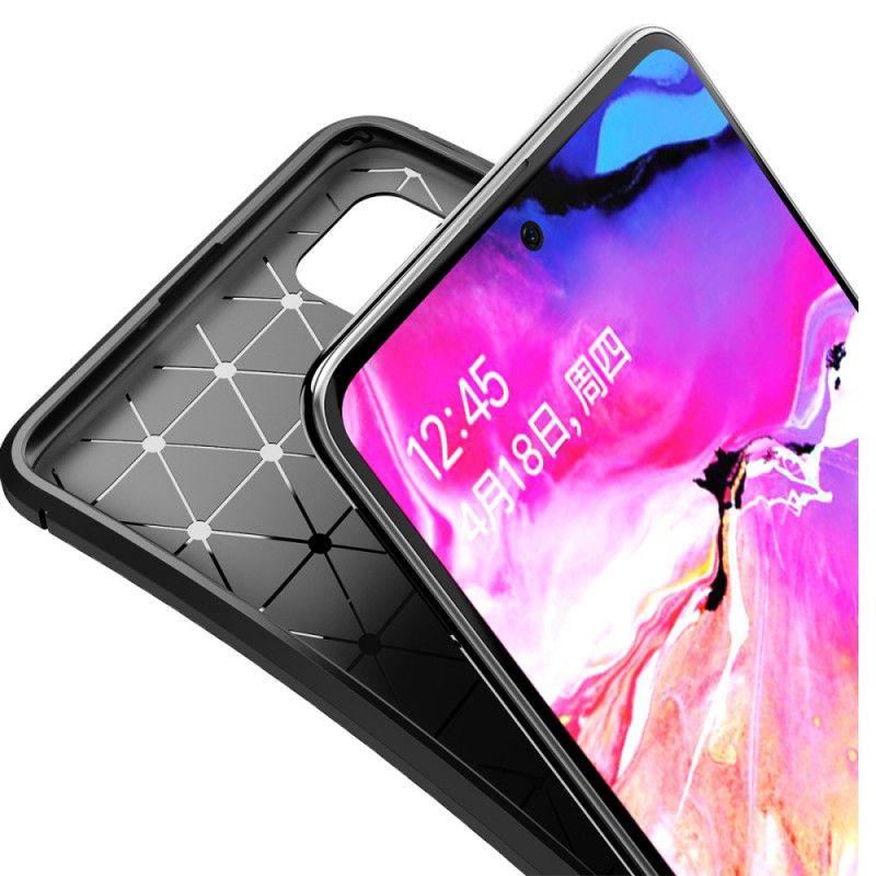 Case Kuoret Samsung Galaxy A51 Ruskea Musta Puhelinkuoretjoustava Hiilikuidun Rakenne