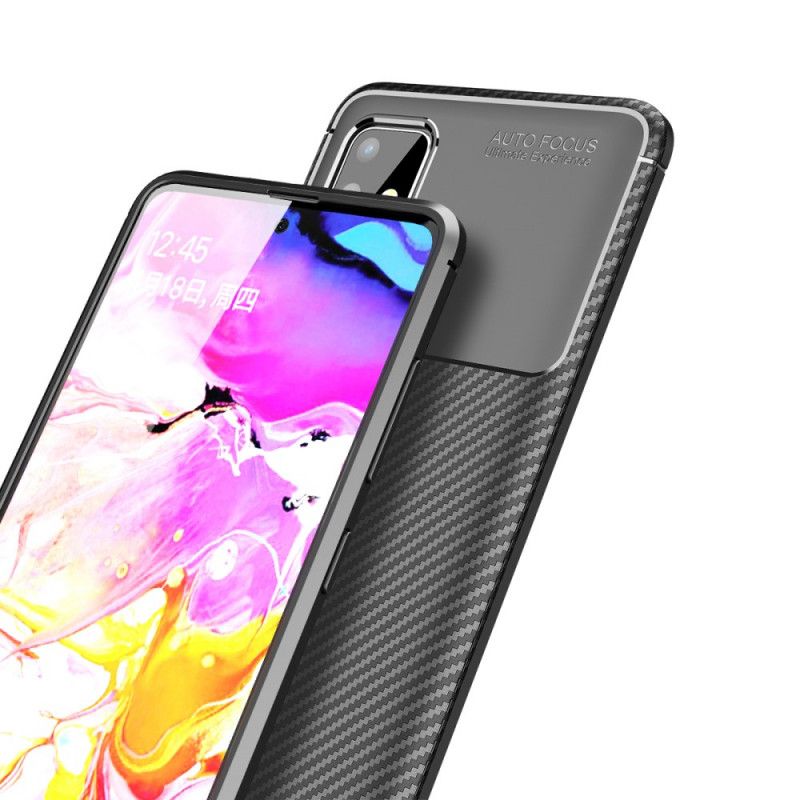 Case Kuoret Samsung Galaxy A51 Ruskea Musta Puhelinkuoretjoustava Hiilikuidun Rakenne