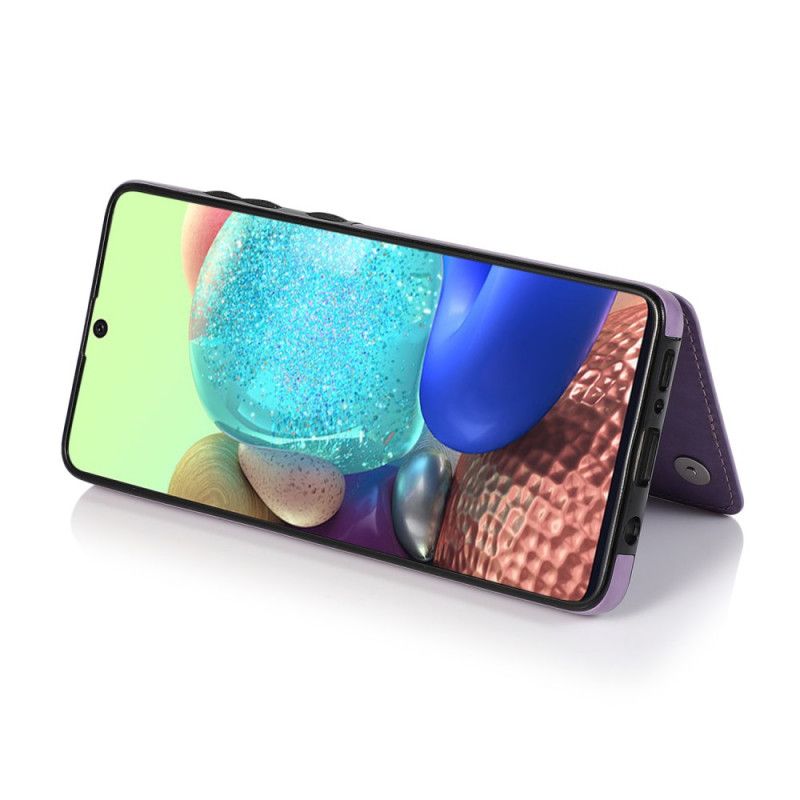 Case Kuoret Samsung Galaxy A51 Syaani Harmaa Puhelinkuoret Mandala-Tulostuskortin Pidike