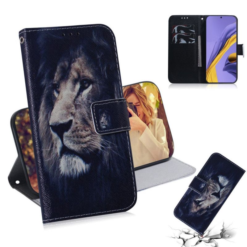 Flip Case Samsung Galaxy A51 Unelmoiva Leijona