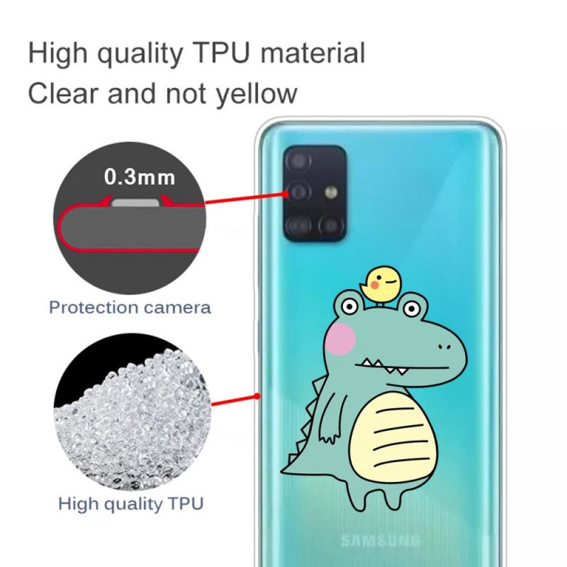 Kuori Samsung Galaxy A51 Sarjakuva Dinosaurus Suojakuori