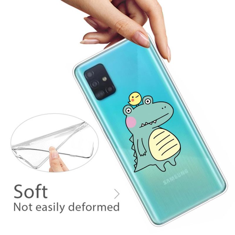 Kuori Samsung Galaxy A51 Sarjakuva Dinosaurus Suojakuori