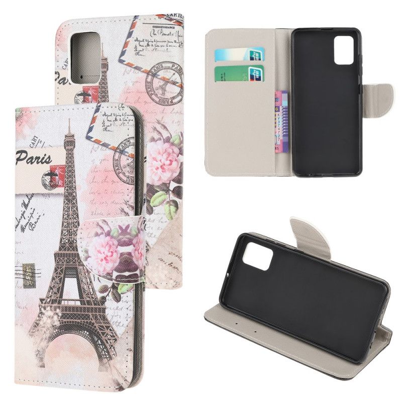 Suojakuori Samsung Galaxy A51 Puhelinkuoret Retro Eiffel-Torni