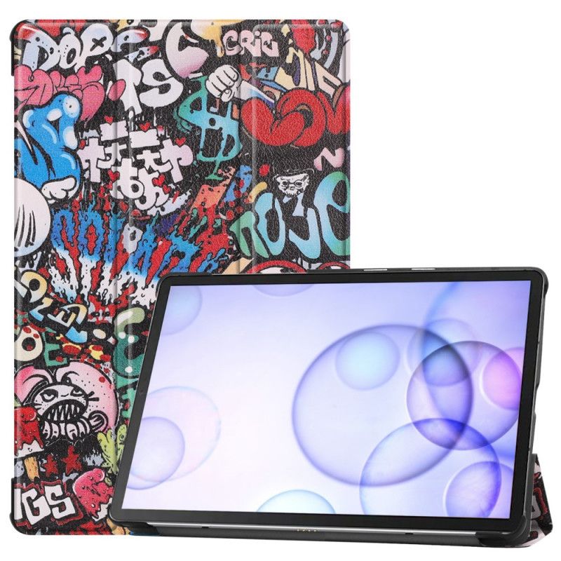 Älykäs Tapaus Samsung Galaxy Tab S6 Graffiti Hauskaa