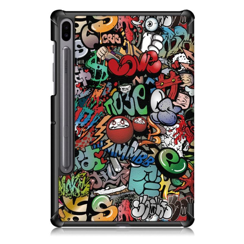 Älykotelo Samsung Galaxy Tab S6 Graffiti-Kynän Pidike