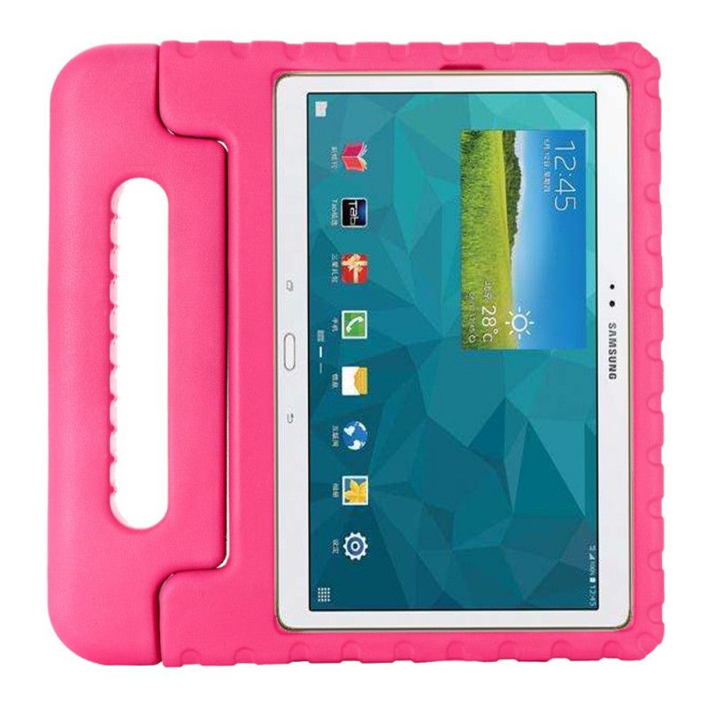 Kuori Samsung Galaxy Tab S6 Magenta Musta Eva Vaahto Lapsille Suojakuori