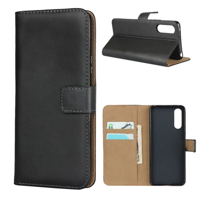 Flip Case Sony Xperia 10 II Kutsu Aitoa Nahkaa