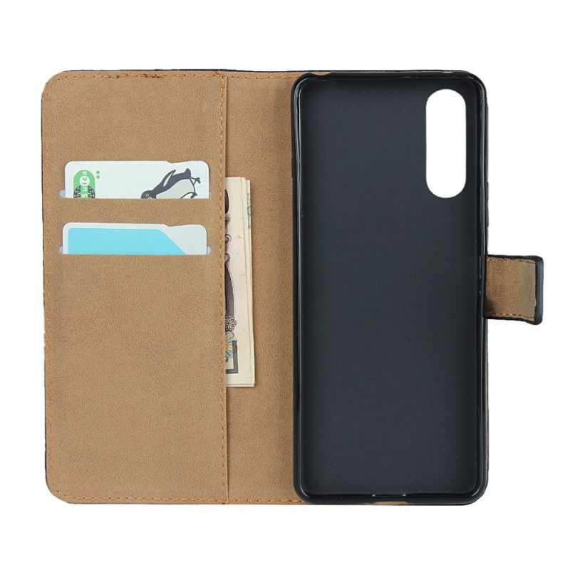 Flip Case Sony Xperia 10 II Kutsu Aitoa Nahkaa