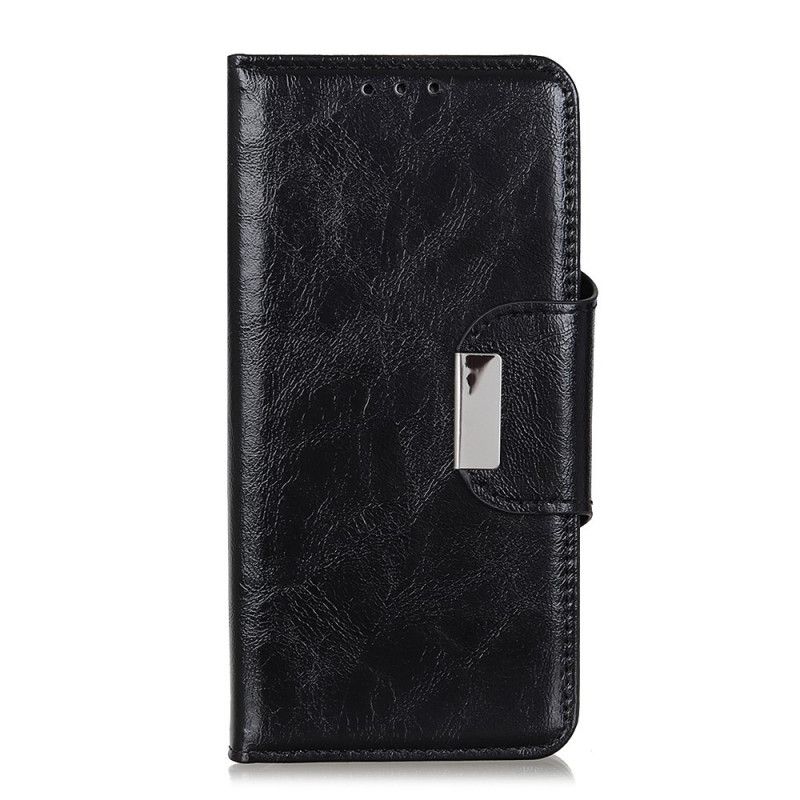 Flip Case Sony Xperia 10 II Musta Keinonahkaa 6 Korttikoteloa