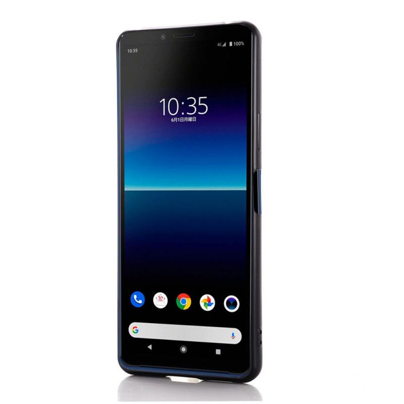 Kuori Sony Xperia 10 II Punainen Musta Kortinhaltijan Tuki