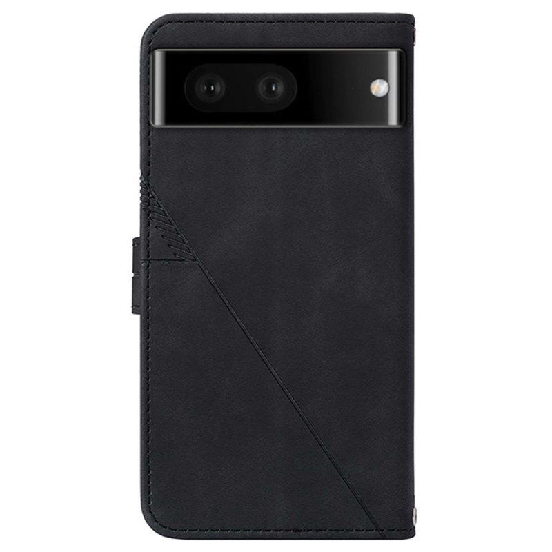 Flip Case Google Pixel 7 Pro Kolmiot Olkahihnalla