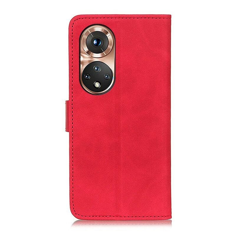 Flip Case Honor 50 Khazneh Vintage Nahkaefekti