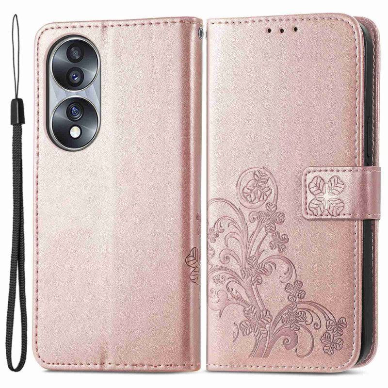 Flip Case Honor 70 Aasialaisia Kukkia