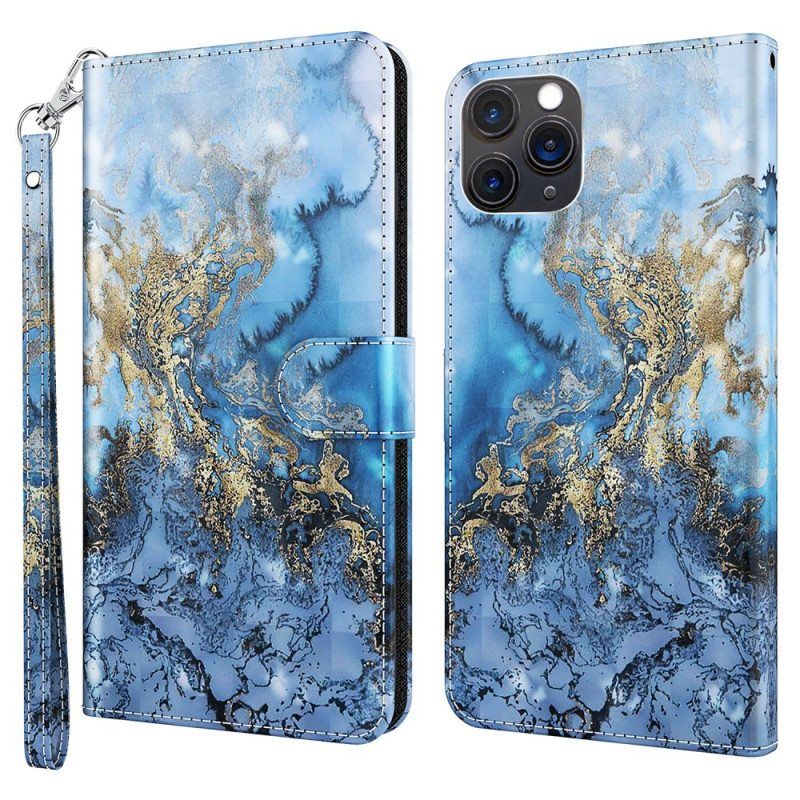 Flip Case iPhone 15 Plus Suojaketju Kuori 3d-suunnittelu Hihnalla