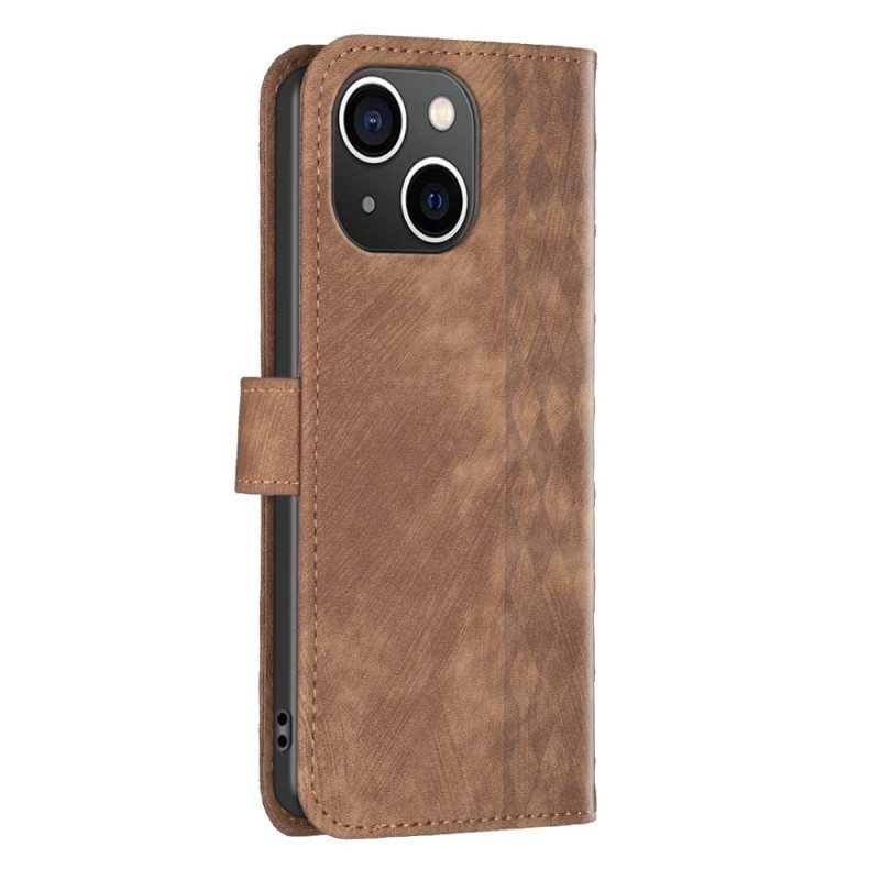 Flip Case iPhone 15 Plus Vintage-tyyli