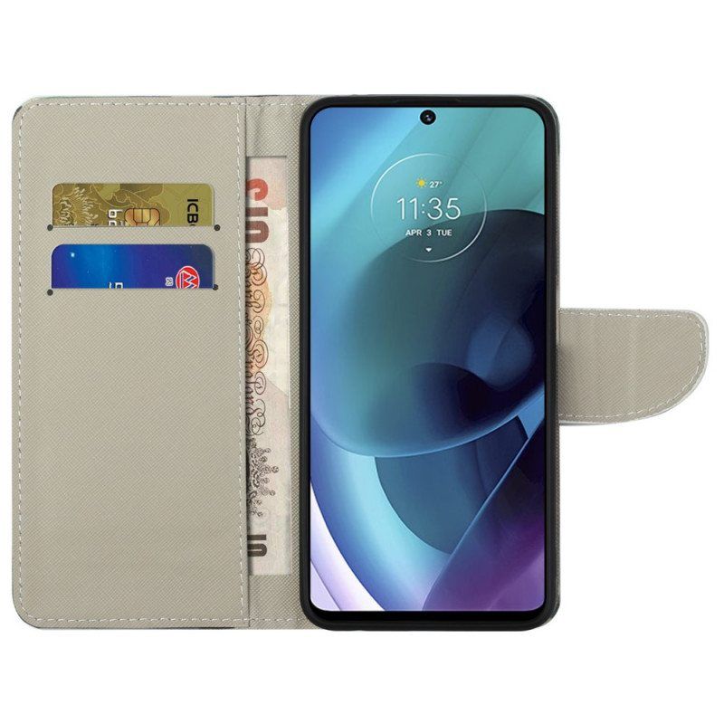 Flip Case Moto G51 5G Vaarallinen Karhu