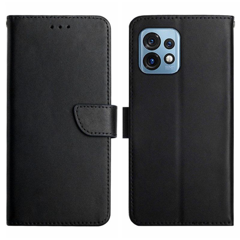 Flip Case Motorola Edge 40 Pro Aitoa Nappan Nahkaa