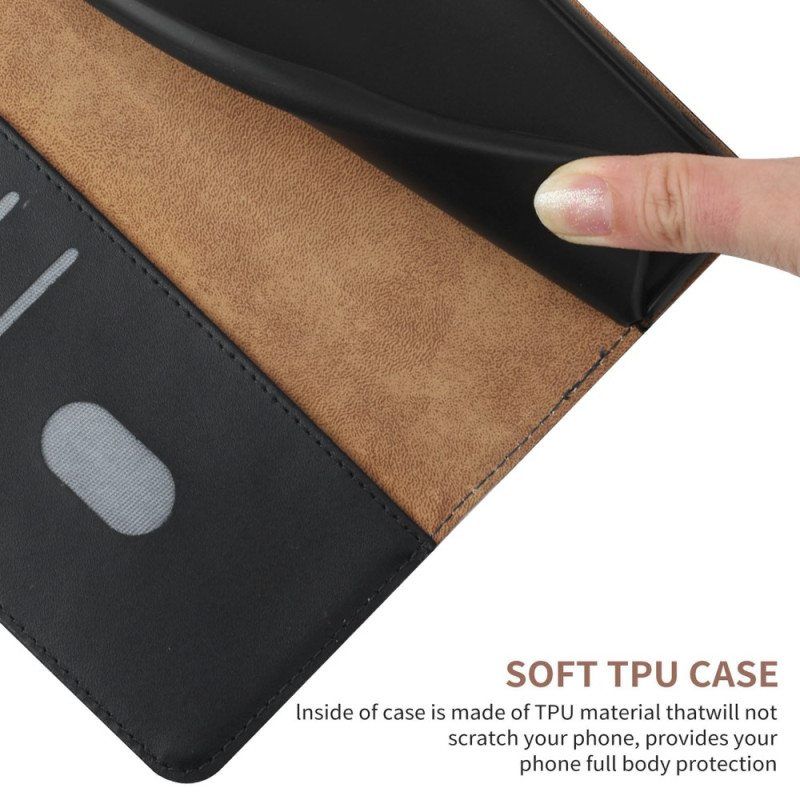 Flip Case Motorola Edge 40 Pro Aitoa Nappan Nahkaa