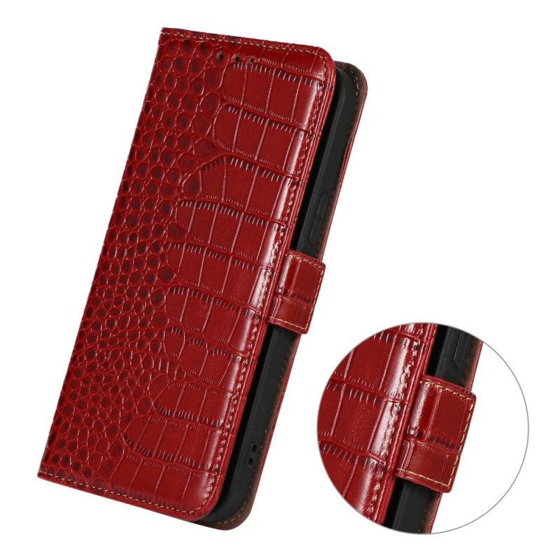 Flip Case OnePlus Nord 2T 5G Rfid Crocodile Style Aitoa Nahkaa