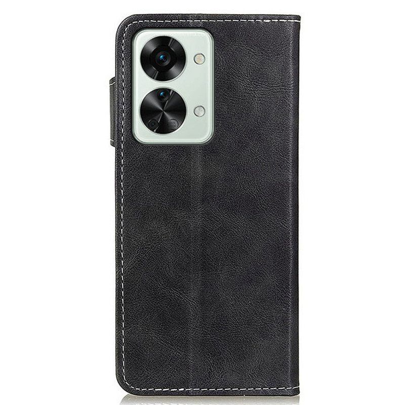 Flip Case OnePlus Nord 2T 5G Taiteellinen Ompelu