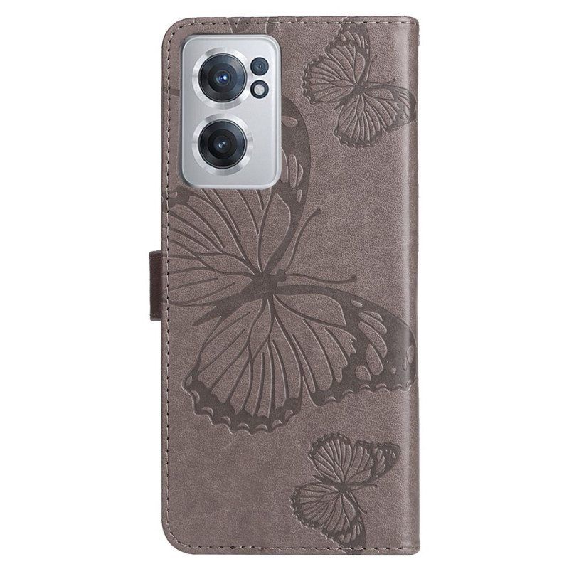 Flip Case OnePlus Nord CE 2 5G Perhosprintti